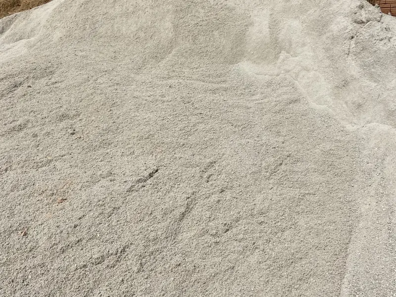 Pilha de areia fina branca